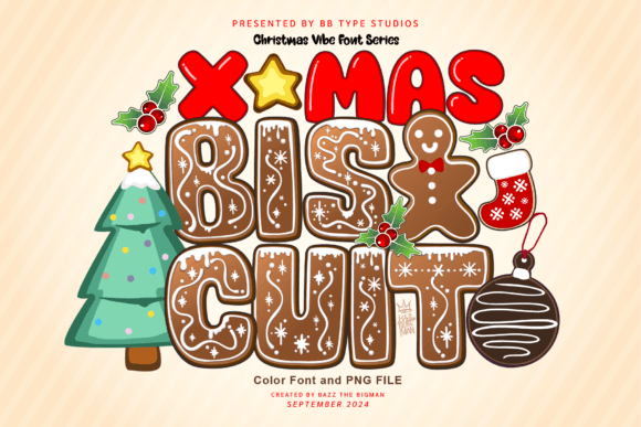 Bake Up Some Holiday Magic with Xmas Biscuit Typography