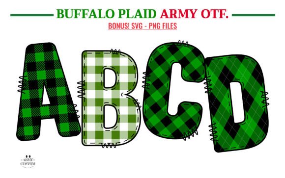 Buffalo Plaid Bundle: A Font for Cozy, Festive Designs