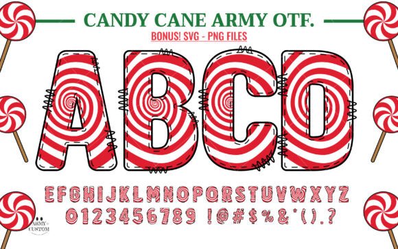 Candy Cane Army: A Sweet Invasion of Festive Typography