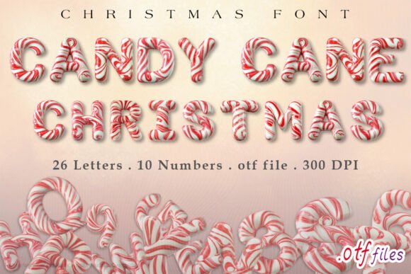 Candy Cane Christmas: A Font That Tastes Like the Holidays