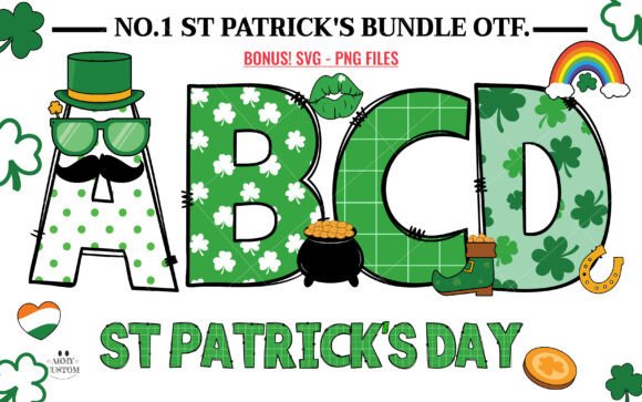 Celebrate St. Patrick's Day with Vibrant, Shamrock-Infused Typography