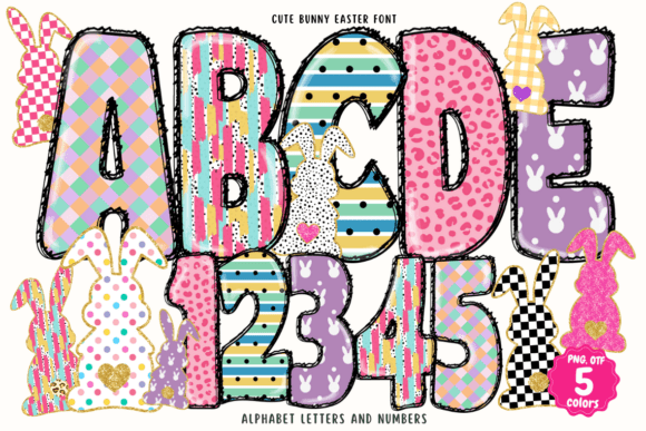 Cute Bunny Easter Font: A Whimsical Touch for Spring Projects