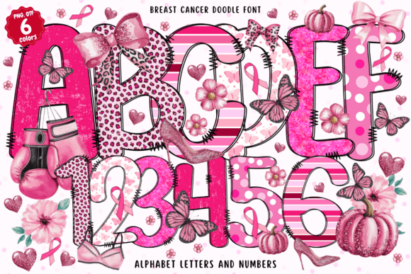 Designing with Purpose: The Breast Cancer Doodle Font