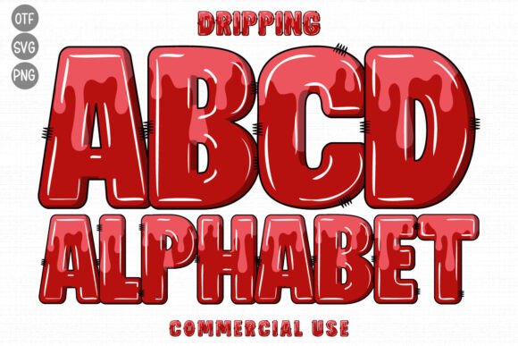 Dripping: A Playful Typeface with a Natural Edge