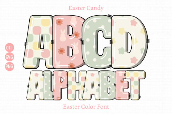 Easter Candy: A Playful Color Font for Springtime Designs