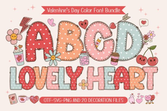 Fall in Love with Design: The Valentine Lovely Heart Font