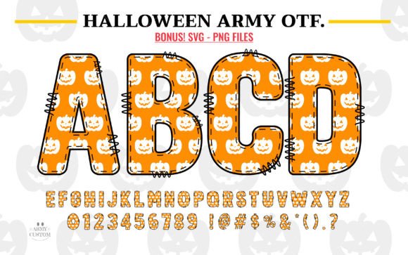 Halloween Army Pumpkin: The Font That Commands Attention