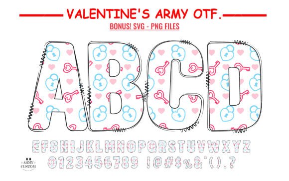 Love Valentine's Key Heart: A Typeface That Tells a Story