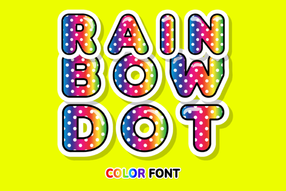 Rainbow Dot: A Playful Polka Dot Font for Creative Projects