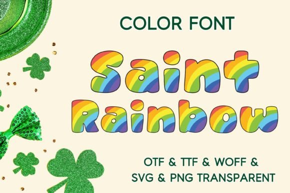 Saint Rainbow: A Playful Color Font for St. Patrick's Day