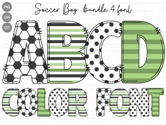 Soccer Boy: The Color Font That Brings Playful Energy to Every Design