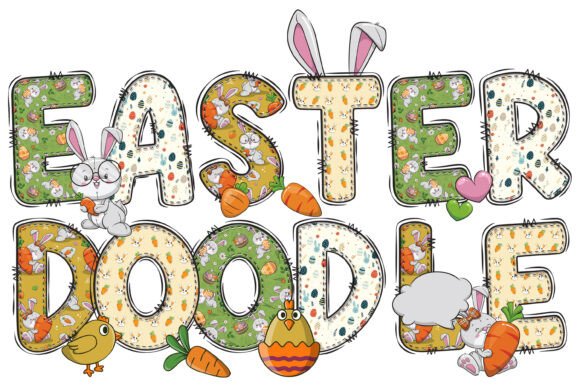 Spring Into Design: Using the Easter Doodle Alphabet Bundle
