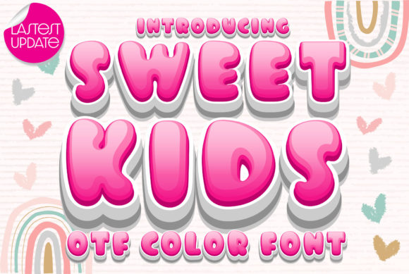 Sweet Kids: A Playful Color Font for Creative Projects