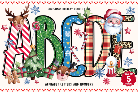 Unwrapping the Christmas Holiday Doodle Font for Festive Designs