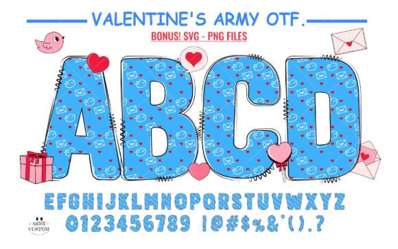 Valentine’s Army Little Bird: A Font That Sings with Heart
