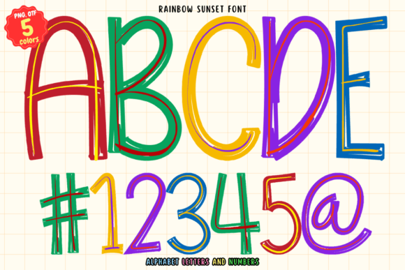 Why Your Next Project Needs the Rainbow Sunset Handwritten Font