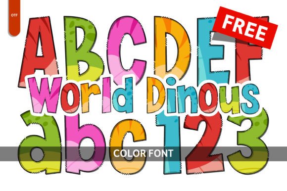 World Dinous Free: A Playful Font for Creative & Commercial Use